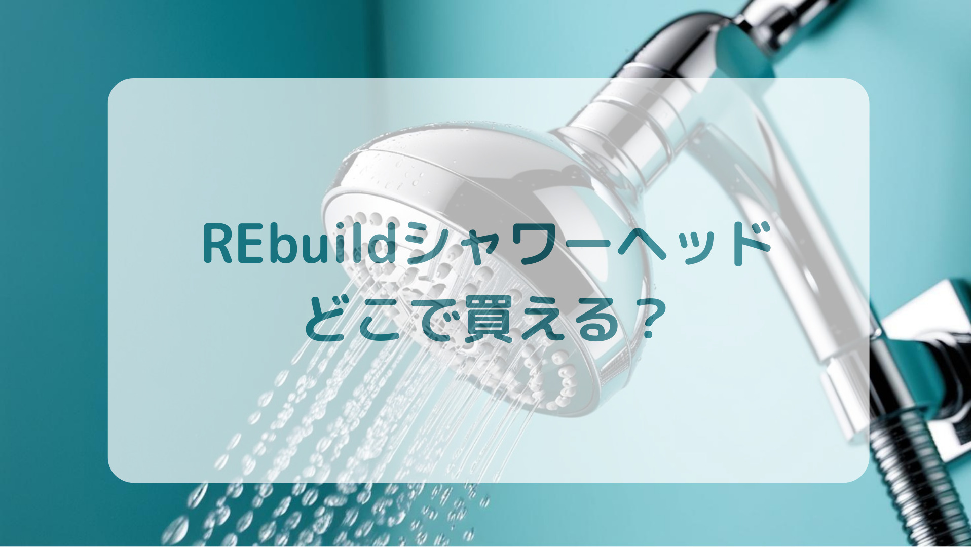 REbuildリビルドシャワーヘッド販売店どこで買えるどこで売ってる最安値家電量販店ドンキ